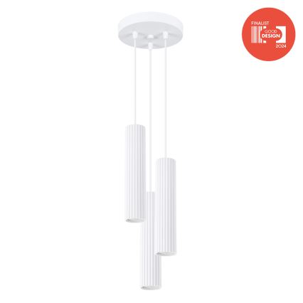 Brilagi - Lampadario a cavo CRESTO 3xGU10/10W/230V bianco