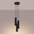 Brilagi - Lampadario a cavo CRESTO 3xGU10/10W/230V nero