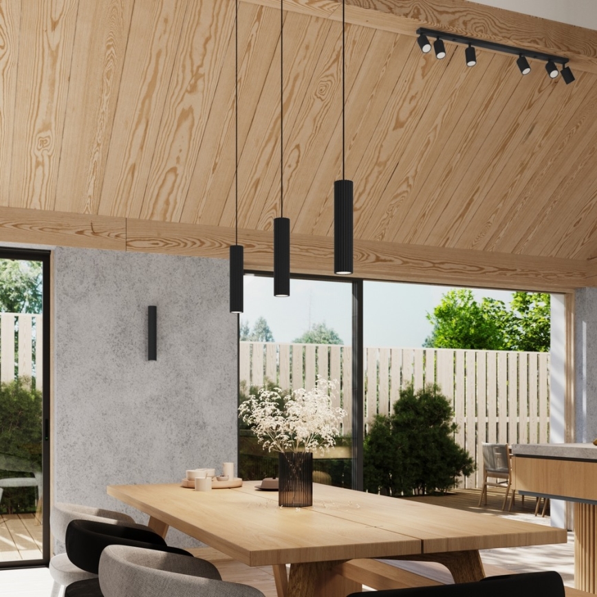 Brilagi - Lampadario a cavo CRESTO 3xGU10/10W/230V nero