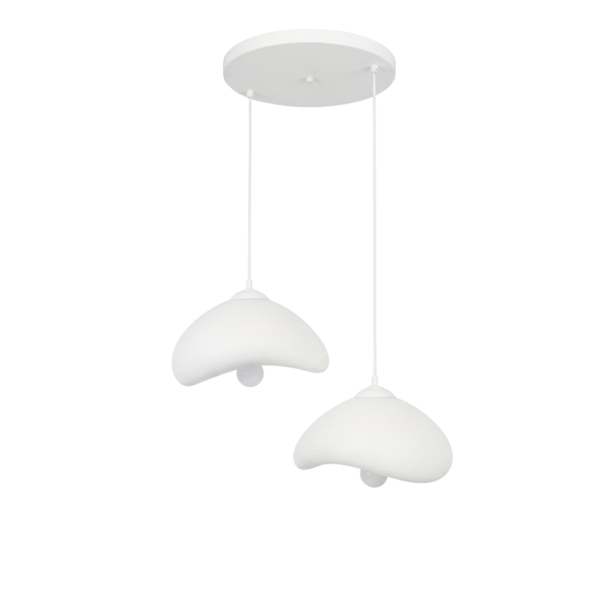 Brilagi - Lampadario a cavo LUNA 2xE27/40W/230V Ø 45 cm bianco