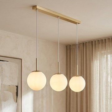 Brilagi - Lampadario a cavo MILO 3xE27/60W/230V oro