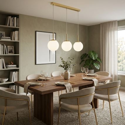 Brilagi - Lampadario a cavo MILO 3xE27/60W/230V oro