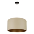 Brilagi - Lampadario a cavo OREGON ROLLER VEGE 1xE27/15W/230V diam. 45 cm beige