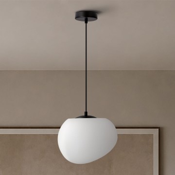 BRILAGI - Lampadario a cavo PEBBLES 1xE27/40W/230V Ø 25 cm nero