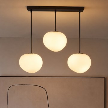BRILAGI - Lampadario a cavo PEBBLES 3xE27/40W/230V nero