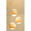 Brilagi - Lampadario a cavo RESNA 3xE27/60W/230V Ø 45 cm crema/beige