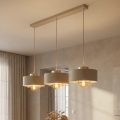 Brilagi - Lampadario a cavo SPRING 3xE27/60W/230V beige/oro