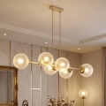 BRILAGI - Lampadario a cavo STELLA 6xE27/60W/230V beige/oro
