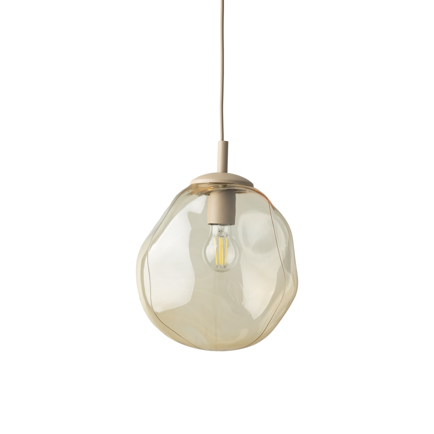 Brilagi - Lampadario a cavo VULCANO 1xE27/15W/230V beige/beige fumé
