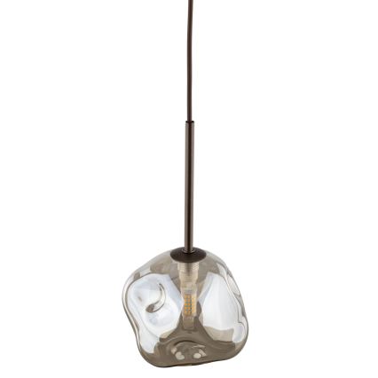 Brilagi - Lampadario a cavo VULCANO 1xG9/8W/230V marrone/beige fumé
