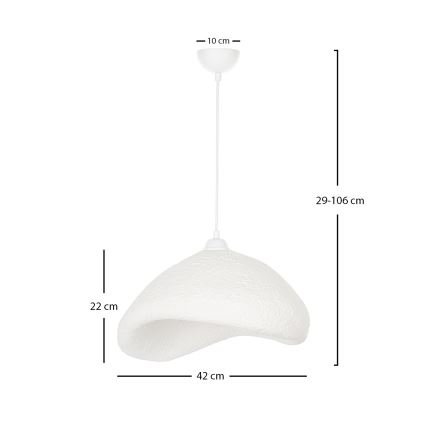 Brilagi - Lampadario a cavo WABI SABI 1xE27/40W/230V Ø 42 cm bianco