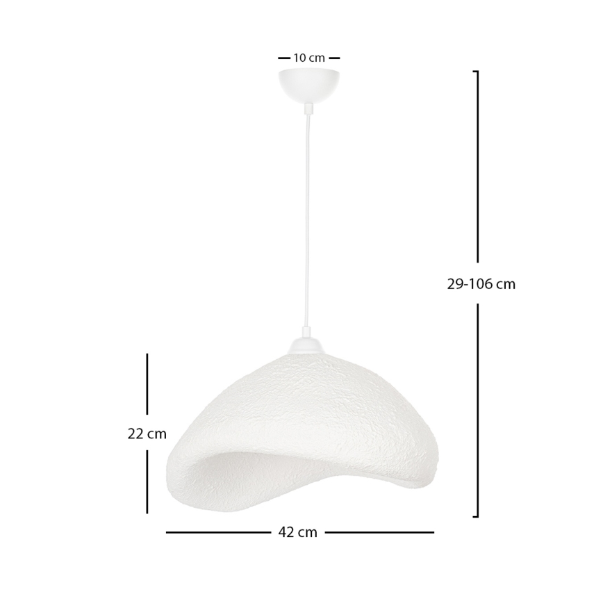 Brilagi - Lampadario a cavo WABI SABI 1xE27/40W/230V Ø 42 cm bianco