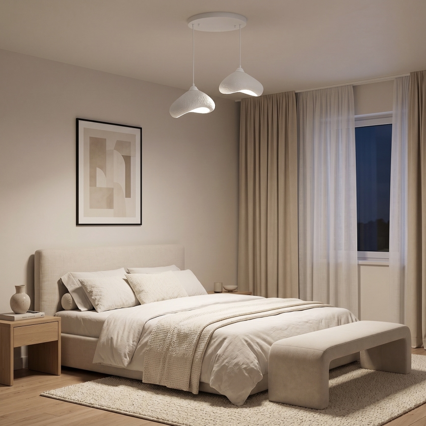 Brilagi - Lampadario a cavo WABI SABI 2xE27/40W/230V Ø 45 cm bianco
