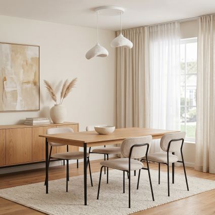 Brilagi - Lampadario a cavo WABI SABI 2xE27/40W/230V Ø 45 cm bianco