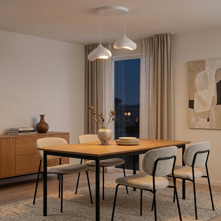Brilagi - Lampadario a cavo WABI SABI 2xE27/40W/230V Ø 45 cm bianco