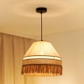 BRILAGI - Lampadario a cavo WINNETOU AVIGNION 1xE27/15W/230V diam. 35 cm marrone/crema