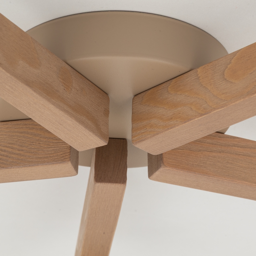 Brilagi - Lampadario a montaggio superficiale LATTE SABIA 5xE27/15W/230V pino/bianco