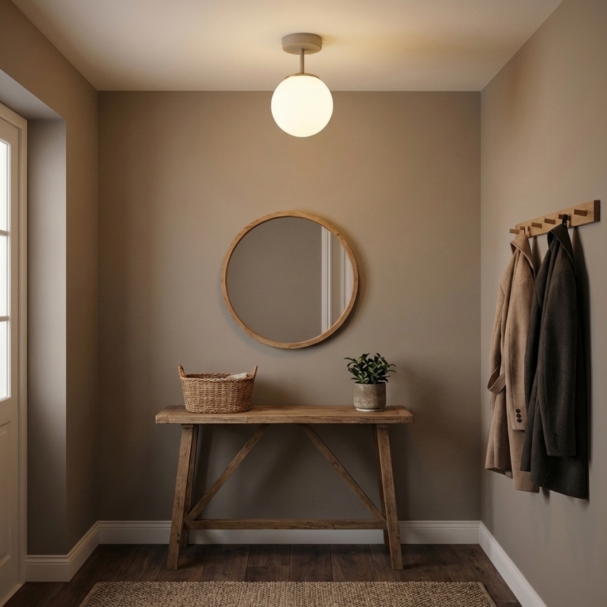 Brilagi - Lampadario a montaggio superficiale MILO ECRU 1xE27/60W/230V beige/oro