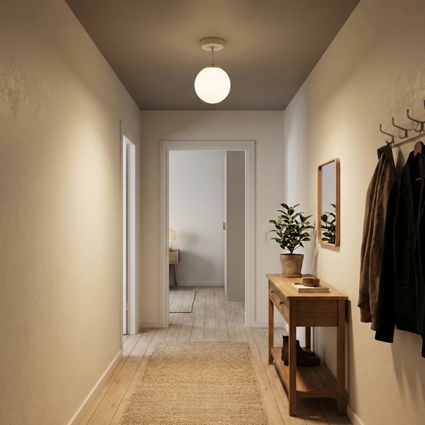 Brilagi - Lampadario a montaggio superficiale MILO ECRU 1xE27/60W/230V beige/oro