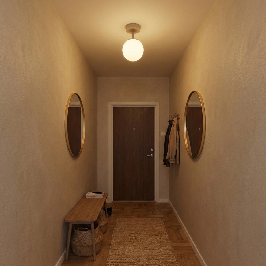 Brilagi - Lampadario a montaggio superficiale MILO ECRU 1xE27/60W/230V beige/oro