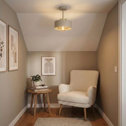 Brilagi - Lampadario a plafone 1xE27/60W/230V beige/oro