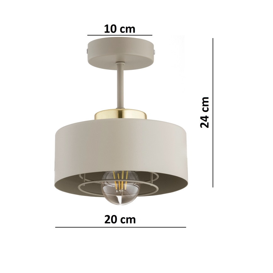 Brilagi - Lampadario a plafone 1xE27/60W/230V beige/oro