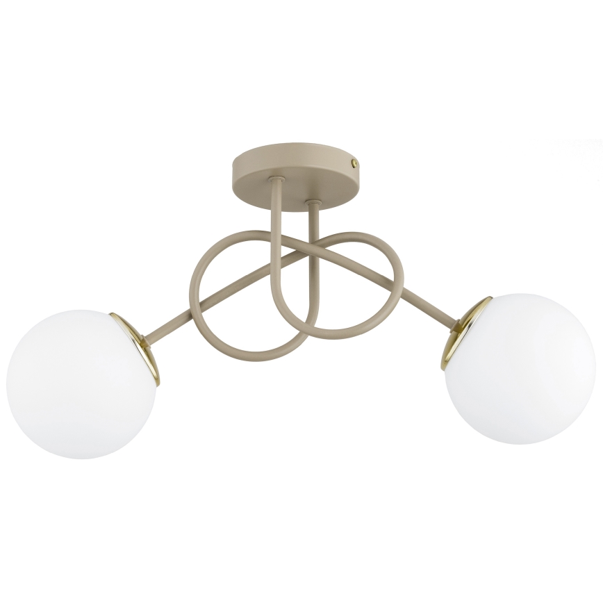 Brilagi - Lampadario a plafone 2xE27/60W/230V beige/oro