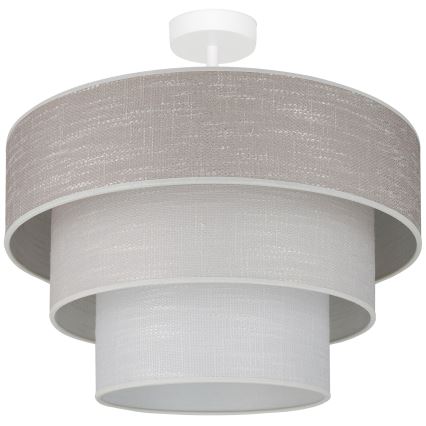 Brilagi - Lampadario a plafone ALASKA LUNETA 1xE27/15W/230V diametro 45 cm grigio/color crema