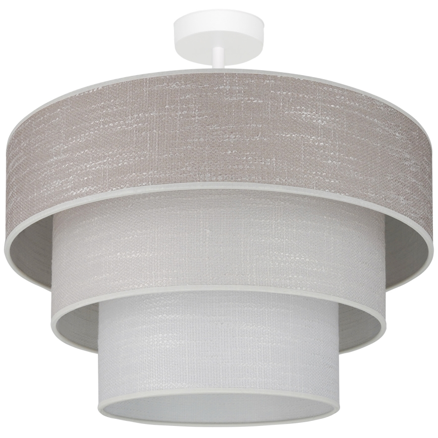 Brilagi - Lampadario a plafone ALASKA LUNETA 1xE27/15W/230V diametro 45 cm grigio/color crema