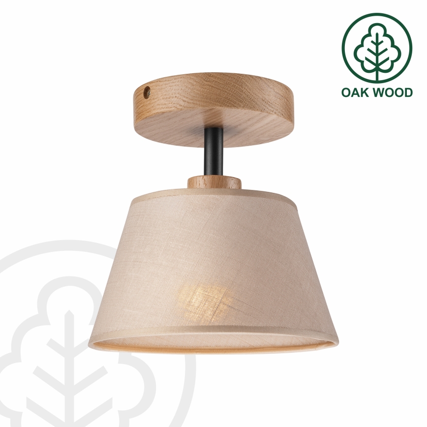 Brilagi - Lampadario a plafone ANTHONY 1xE14/60W/230V quercia/beige