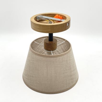 Brilagi - Lampadario a plafone ANTHONY 1xE14/60W/230V quercia/beige