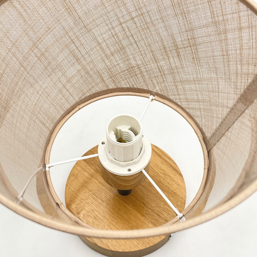 Brilagi - Lampadario a plafone ANTHONY 1xE14/60W/230V quercia/beige