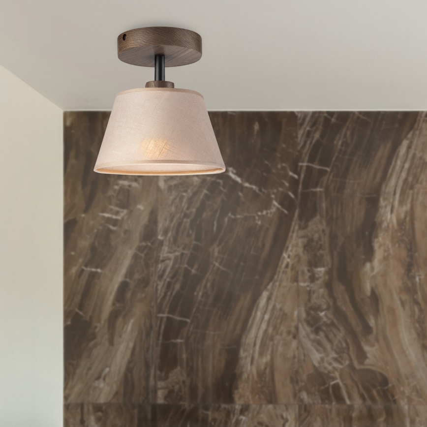 Brilagi - Lampadario a plafone ANTHONY 1xE14/60W/230V quercia/beige