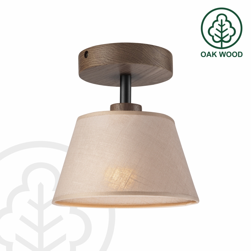 Brilagi - Lampadario a plafone ANTHONY 1xE14/60W/230V quercia/beige