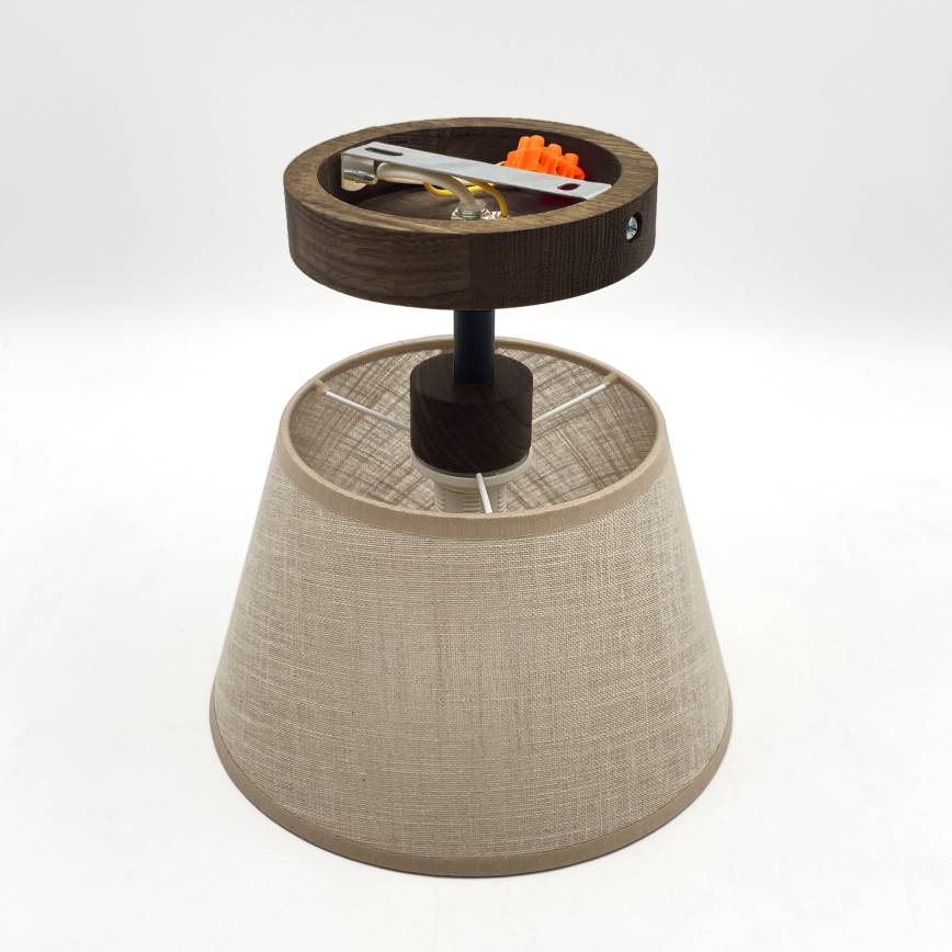 Brilagi - Lampadario a plafone ANTHONY 1xE14/60W/230V quercia/beige