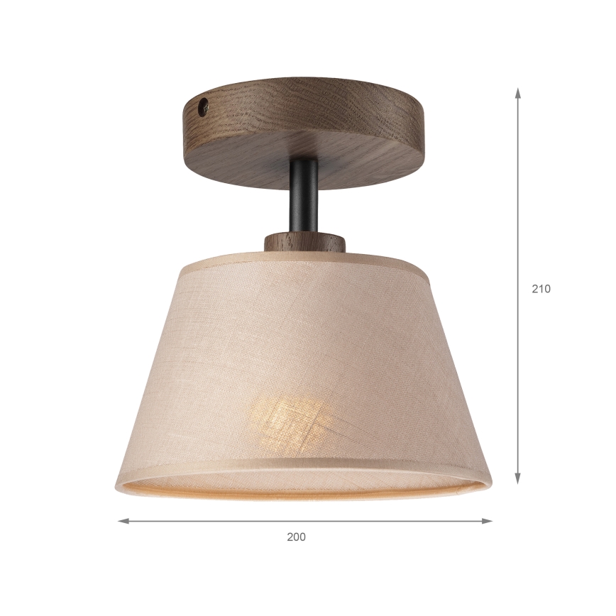 Brilagi - Lampadario a plafone ANTHONY 1xE14/60W/230V quercia/beige