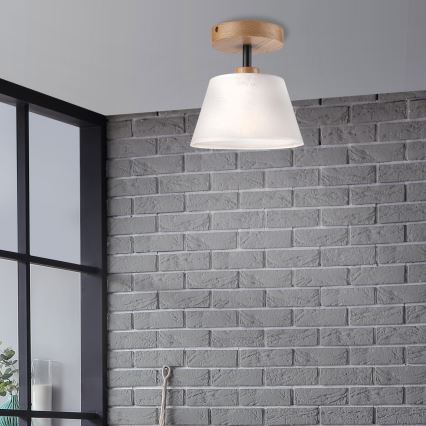 Brilagi - Lampadario a plafone ANTHONY 1xE14/60W/230V quercia/bianco