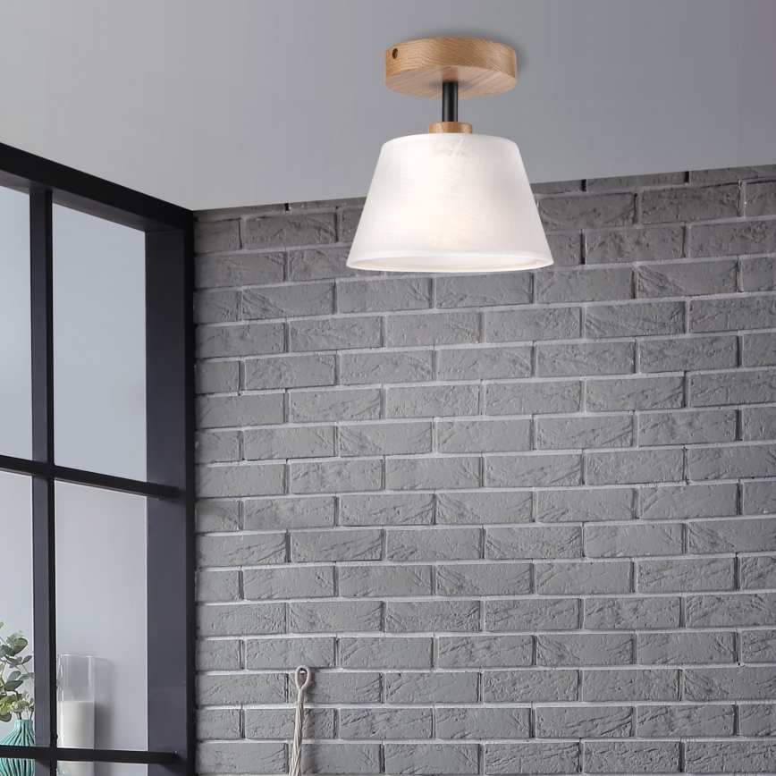Brilagi - Lampadario a plafone ANTHONY 1xE14/60W/230V quercia/bianco