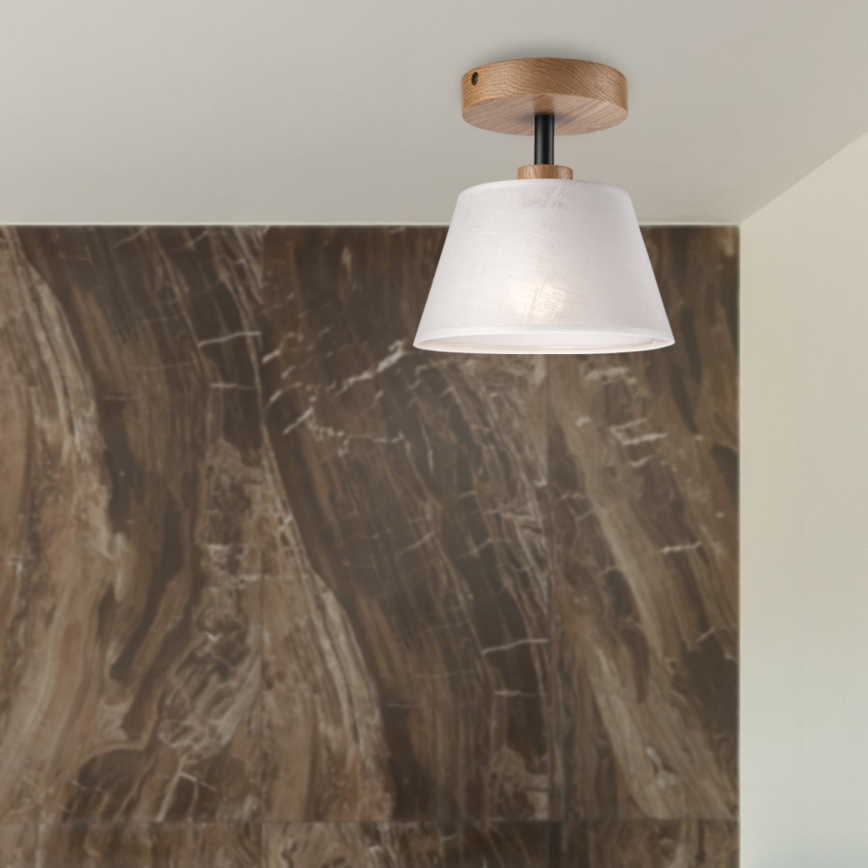 Brilagi - Lampadario a plafone ANTHONY 1xE14/60W/230V quercia/bianco