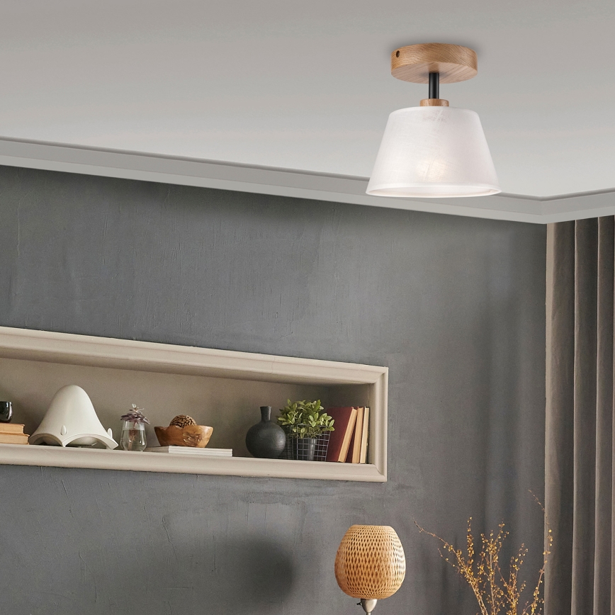 Brilagi - Lampadario a plafone ANTHONY 1xE14/60W/230V quercia/bianco