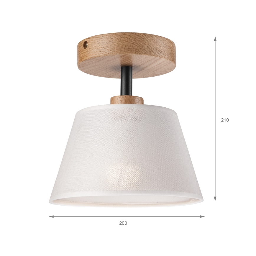 Brilagi - Lampadario a plafone ANTHONY 1xE14/60W/230V quercia/bianco
