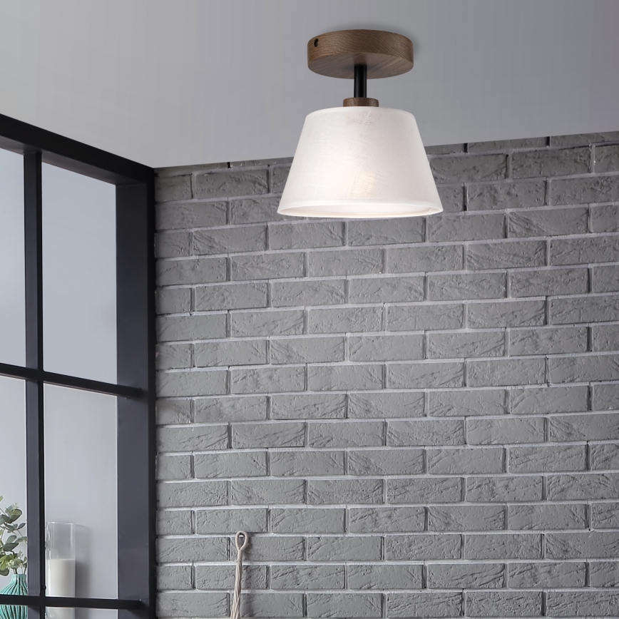 Brilagi - Lampadario a plafone ANTHONY 1xE14/60W/230V quercia/bianco