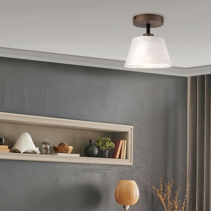 Brilagi - Lampadario a plafone ANTHONY 1xE14/60W/230V quercia/bianco