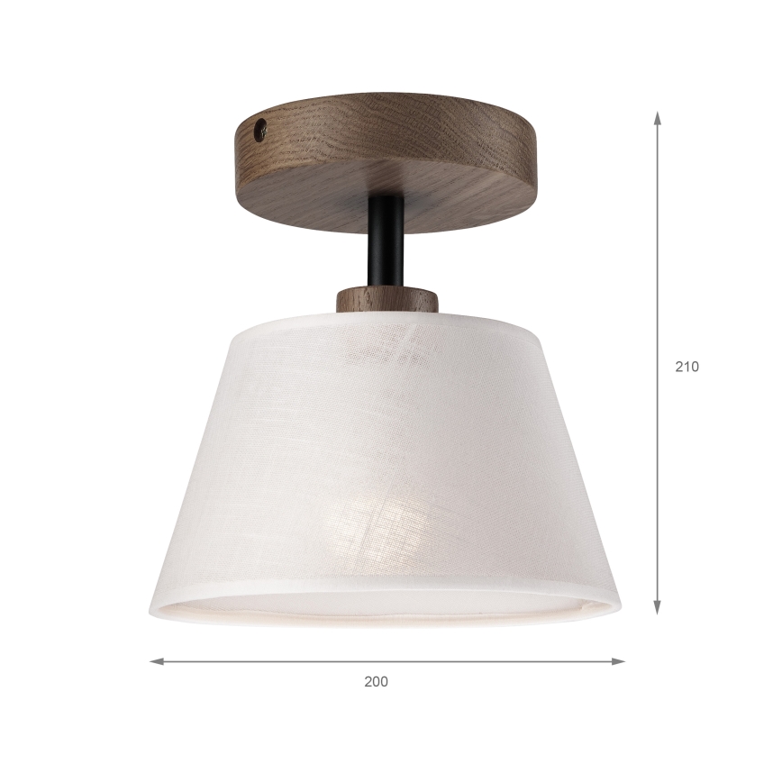 Brilagi - Lampadario a plafone ANTHONY 1xE14/60W/230V quercia/bianco
