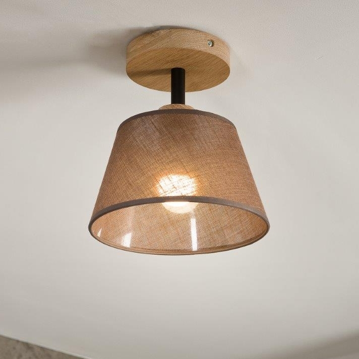Brilagi - Lampadario a plafone ANTHONY 1xE14/60W/230V quercia/marrone