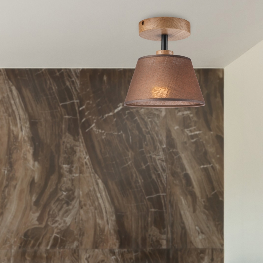 Brilagi - Lampadario a plafone ANTHONY 1xE14/60W/230V quercia/marrone