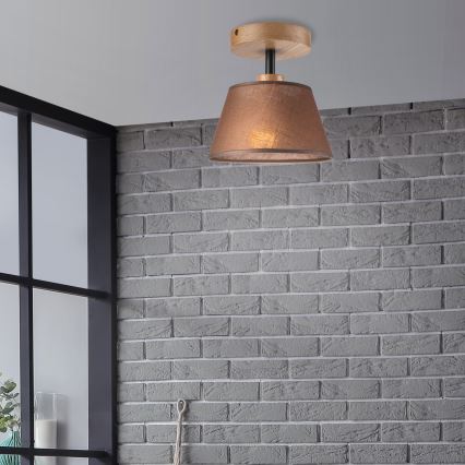Brilagi - Lampadario a plafone ANTHONY 1xE14/60W/230V quercia/marrone