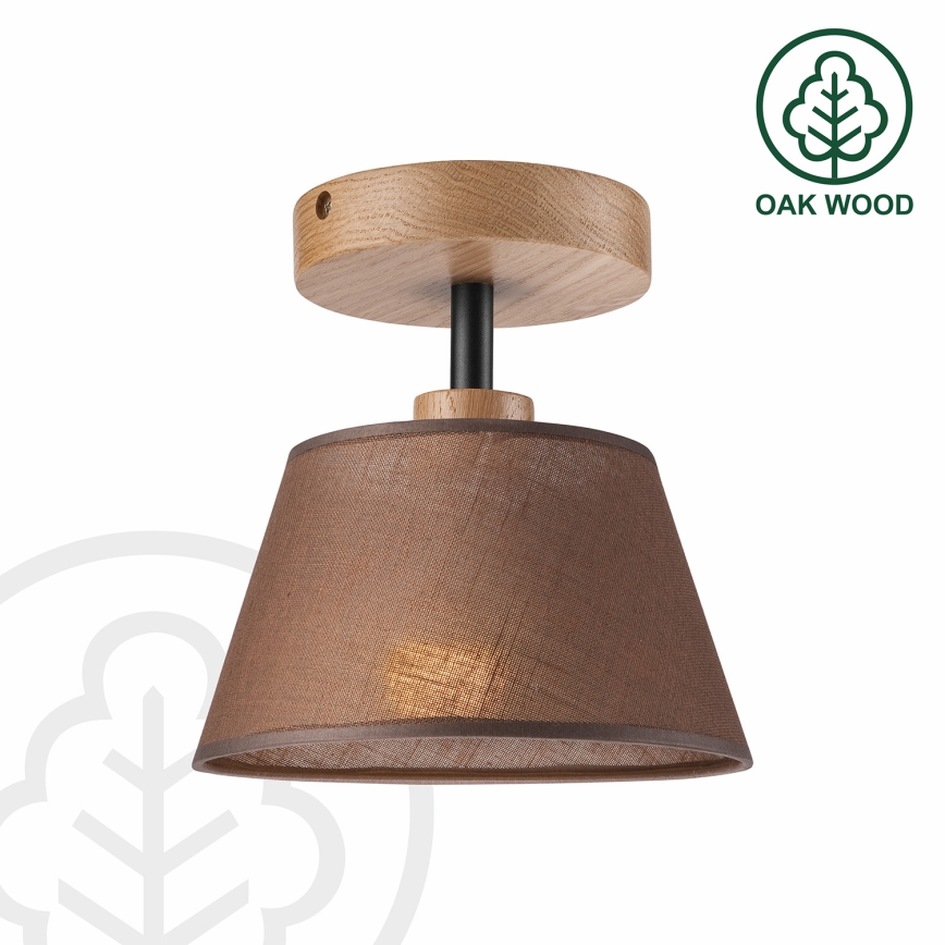 Brilagi - Lampadario a plafone ANTHONY 1xE14/60W/230V quercia/marrone