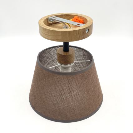 Brilagi - Lampadario a plafone ANTHONY 1xE14/60W/230V quercia/marrone