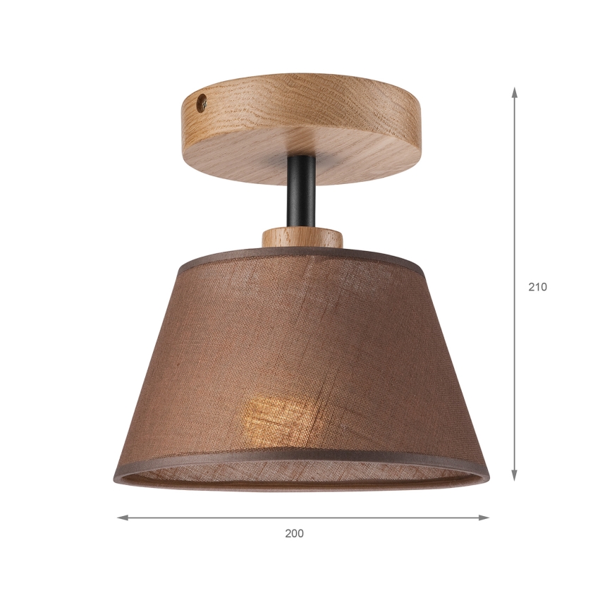 Brilagi - Lampadario a plafone ANTHONY 1xE14/60W/230V quercia/marrone